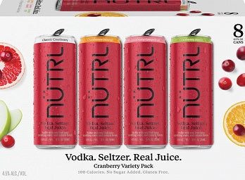 NUTRL Vodka Cranberry Variety 8PK