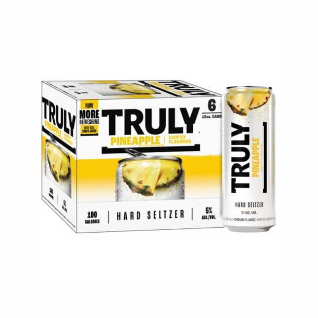 TRULY PINEAPPLE 4/6PK 12OZ SLIM CAN