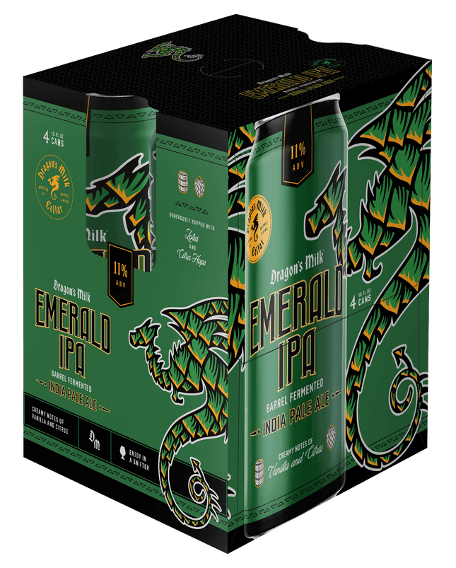 DRAGON  MILK EMERALD IPA 4PK 16OZ CAN