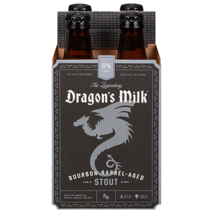 NEW HOLLAND DRAGON'S MILK BOURBON BARREL AGED STOUT 4 BOTTLES
