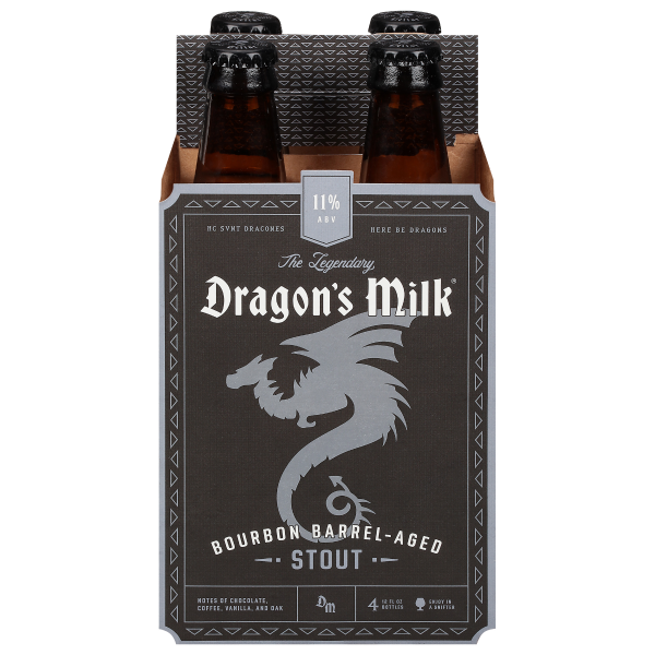 NEW HOLLAND DRAGON'S MILK BOURBON BARREL AGED STOUT 4 BOTTLES