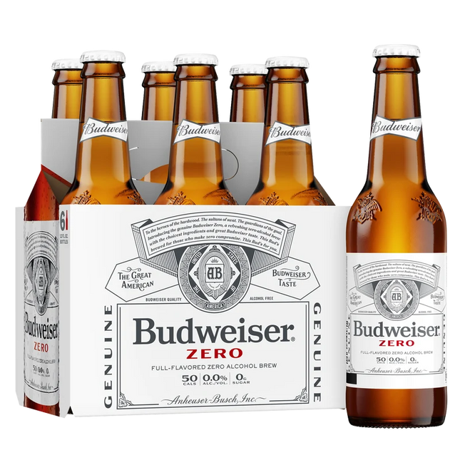 Budweiser Zero 6 Bottle