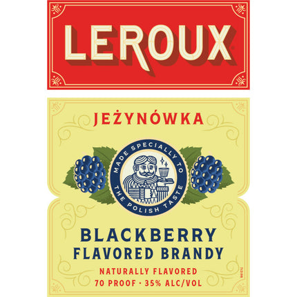 LEROUX POLISH BLACKBERRY PL 70 Proof 750 ml
