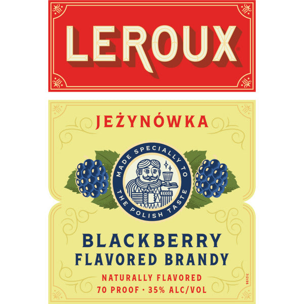 LEROUX POLISH BLACKBERRY PL 70 Proof 750 ml