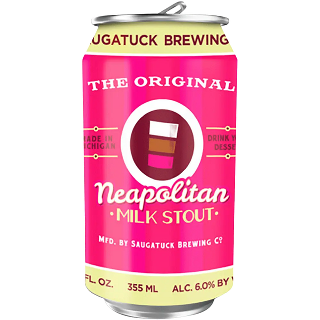 SAUGATUCK NEAPOLITAN MILK STOUT 4 PK 12OZ CAN