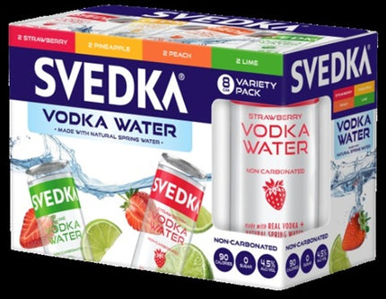 SVEDKA VODKA WATER VARIETY PACK 8 PACK