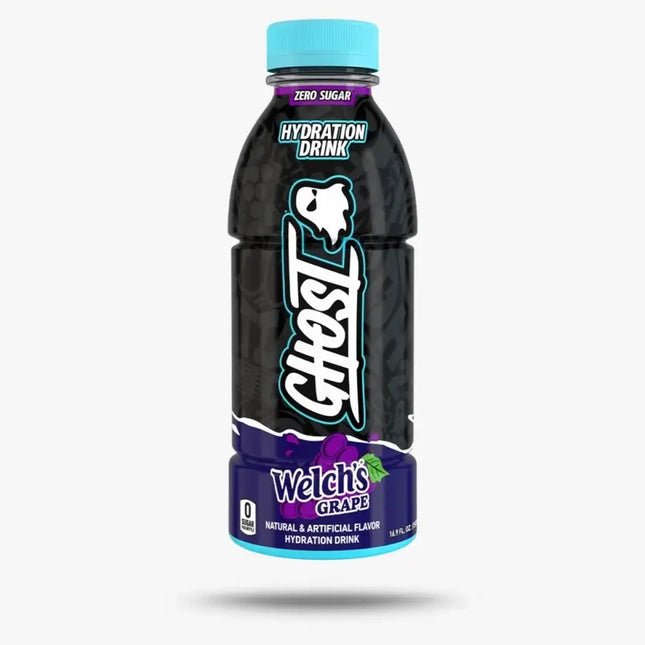 GHOST Hydration Drink, Zero Sugar, 1 Pack, Welch’s Grape - 16.9 Fl Oz