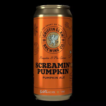 GRIFFIN CLAW 3 SCREAMIN'PUMPKIN 4PK 16OZ CAN