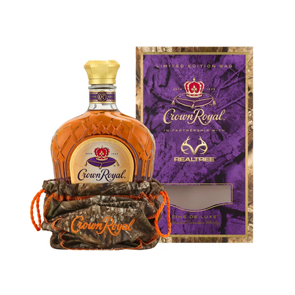 CROWN ROYAL W/REAL TREE COMBO BAG 750ML 80 PROOF