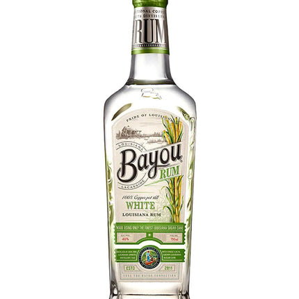 BAYOU RUM WHITE 80 Proof 750 ml