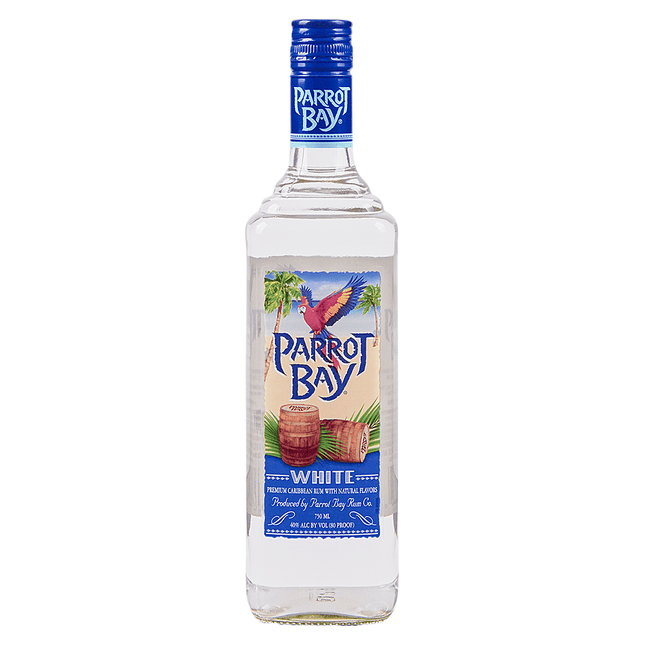 PARROT BAY WHITE RUM 80 Proof 750 ml - Wine barrel Plus