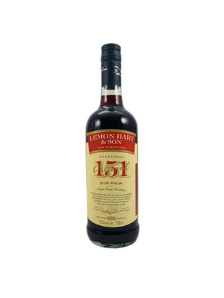 LEMON HART & SON OVERPROOF 151 151 Proof 750 ml - Wine barrel Plus