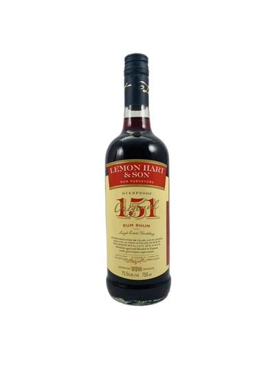 LEMON HART & SON OVERPROOF 151 151 Proof 750 ml - Wine barrel Plus