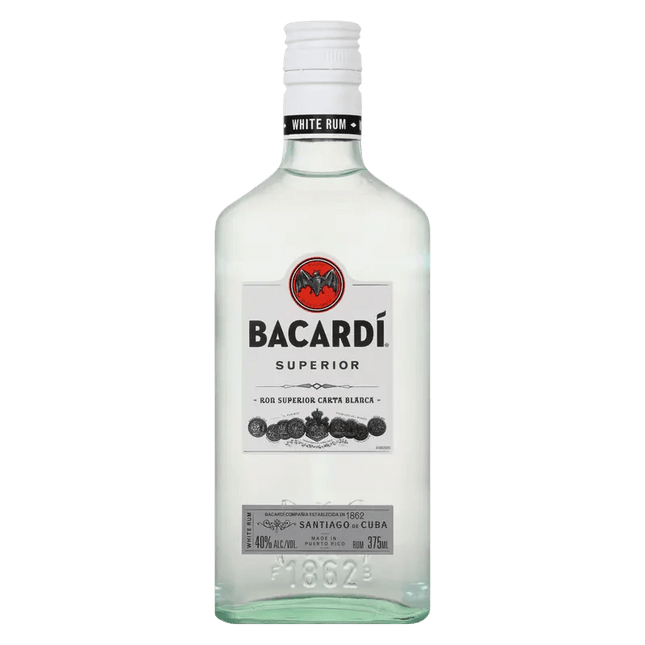 BACARDI SUPERIOR (P R) 80 Proof 375 ml - Wine barrel Plus