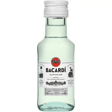 BACARDI SUPERIOR (P R) 80 Proof 100 ml - Wine barrel Plus