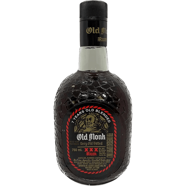 OLD MONK XXX RUM - 7 YR 80 Proof 750 ml - Wine barrel Plus