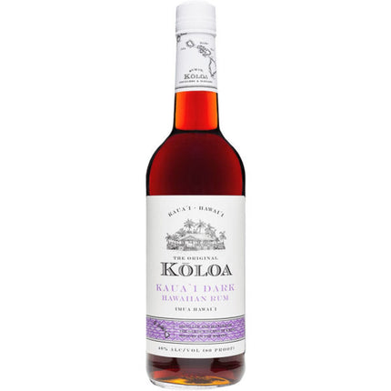KOLOA KAUAI DARK RUM 80 Proof 750 ml - Wine barrel Plus