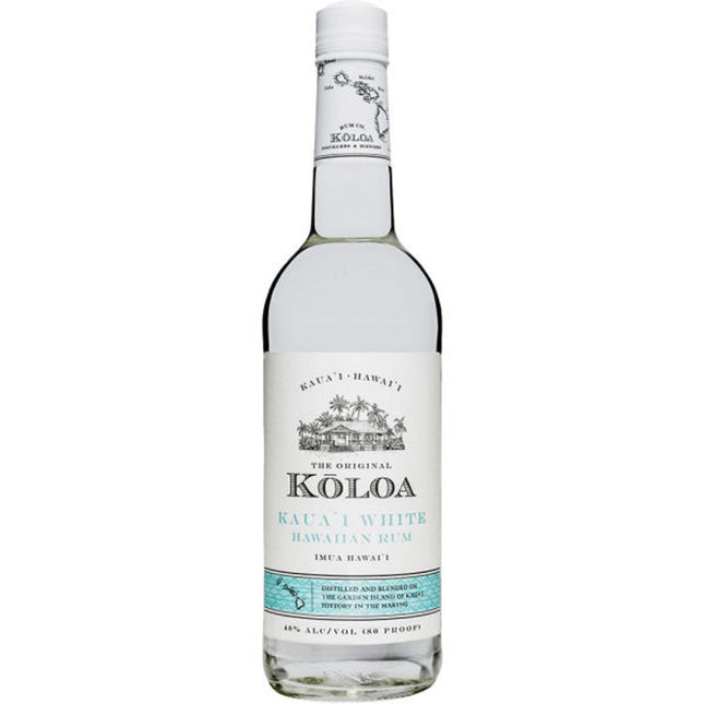 KOLOA KAUAI WHITE RUM 80 Proof 750 ml - Wine barrel Plus