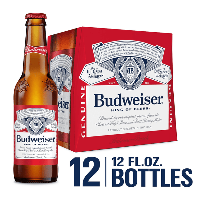 Budweiser 12 Bottle - Wine barrel Plus