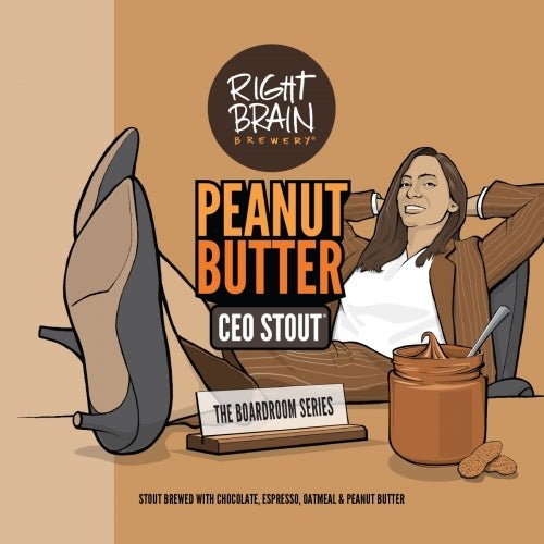 RIGHT BRAIN PEANUT BUTTER CEO 1/6BBL - Wine barrel Plus