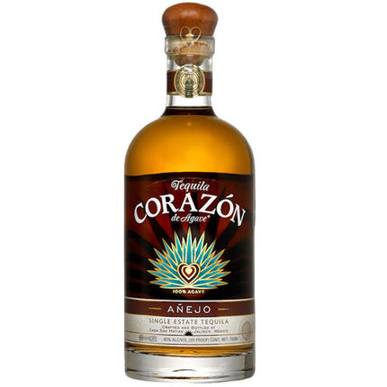 CORAZON DE AGAVE ANEJO 80 Proof 750 ml - Wine barrel Plus