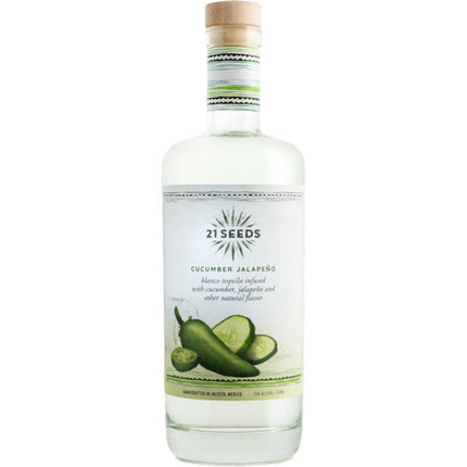 21 SEEDS CUCUMBER JALAPENO 70 Proof 750 ml - Wine barrel Plus