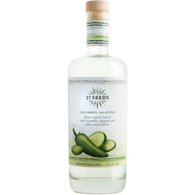 21 SEEDS CUCUMBER JALAPENO 70 Proof 750 ml - Wine barrel Plus