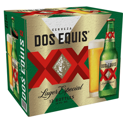 DOS EQUIS LAGER 12PK 12OZ BOTTLE - Wine barrel Plus