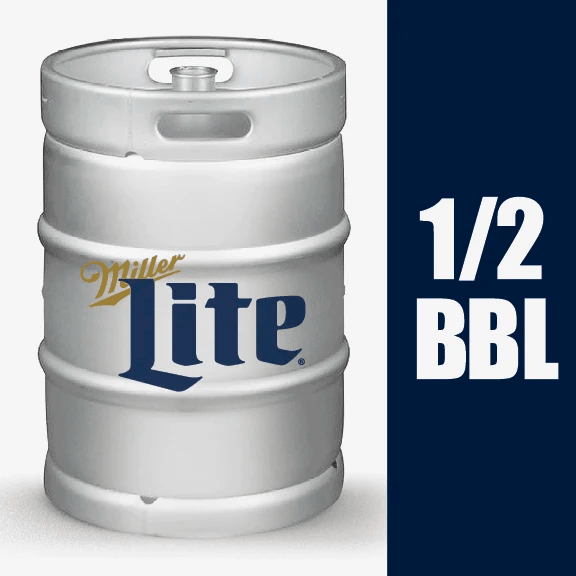 MILLER LITE 1/2 BBL KEG - Wine barrel Plus