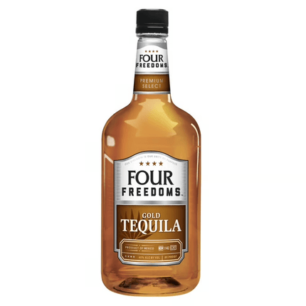 FOUR FREEDOMS GOLD TEQUILA PL 80 Proof 1750 ml - Wine barrel Plus