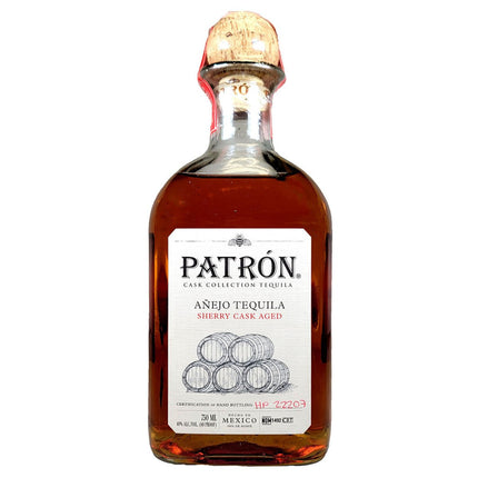 PATRON ANEJO SHERRY CASK AGED 80 Proof 750 ml - Wine barrel Plus