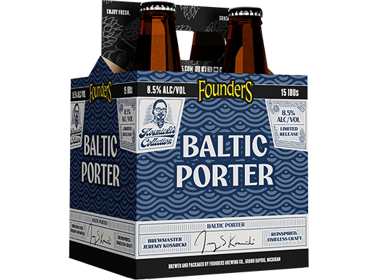 FOUNDERS BALTIC PORTER 4PK 355ML BOTTLE - Wine barrel Plus