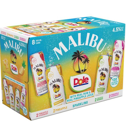 MALIBU RUM DOLE 8PK 355ML CAN - Wine barrel Plus