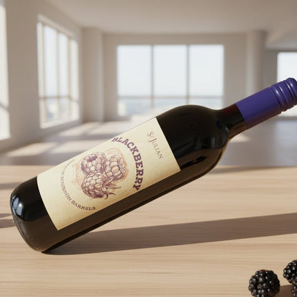 ST.JULIAN BLACKBERRY AGED IN BOURBON BARRELS 750ML - Wine barrel Plus