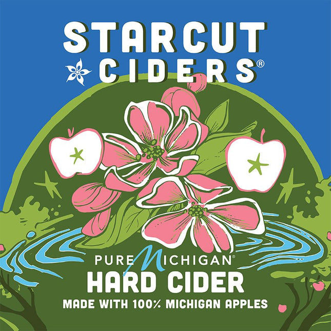 STARCUT PURE MICHIGAN HARD CIDER 6PK 12OZ CAN - Wine barrel Plus